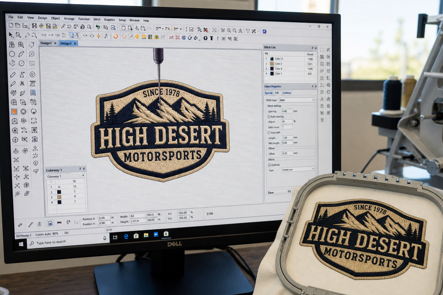 Embroidery file conversion