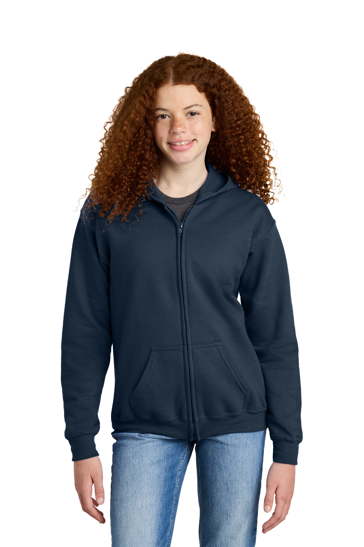 Gildan ® Youth Heavy Blend Full-Zip Hooded Sweatshirt. 18600B - Image 3