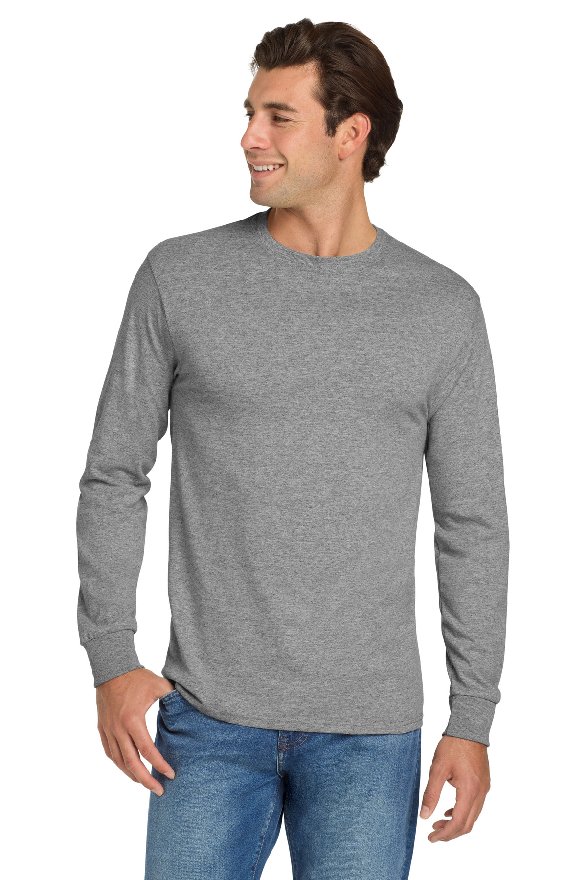 Jerzees ® - Dri-Power ® 50/50 Cotton/Poly Long Sleeve T-Shirt. 29LS - Image 3