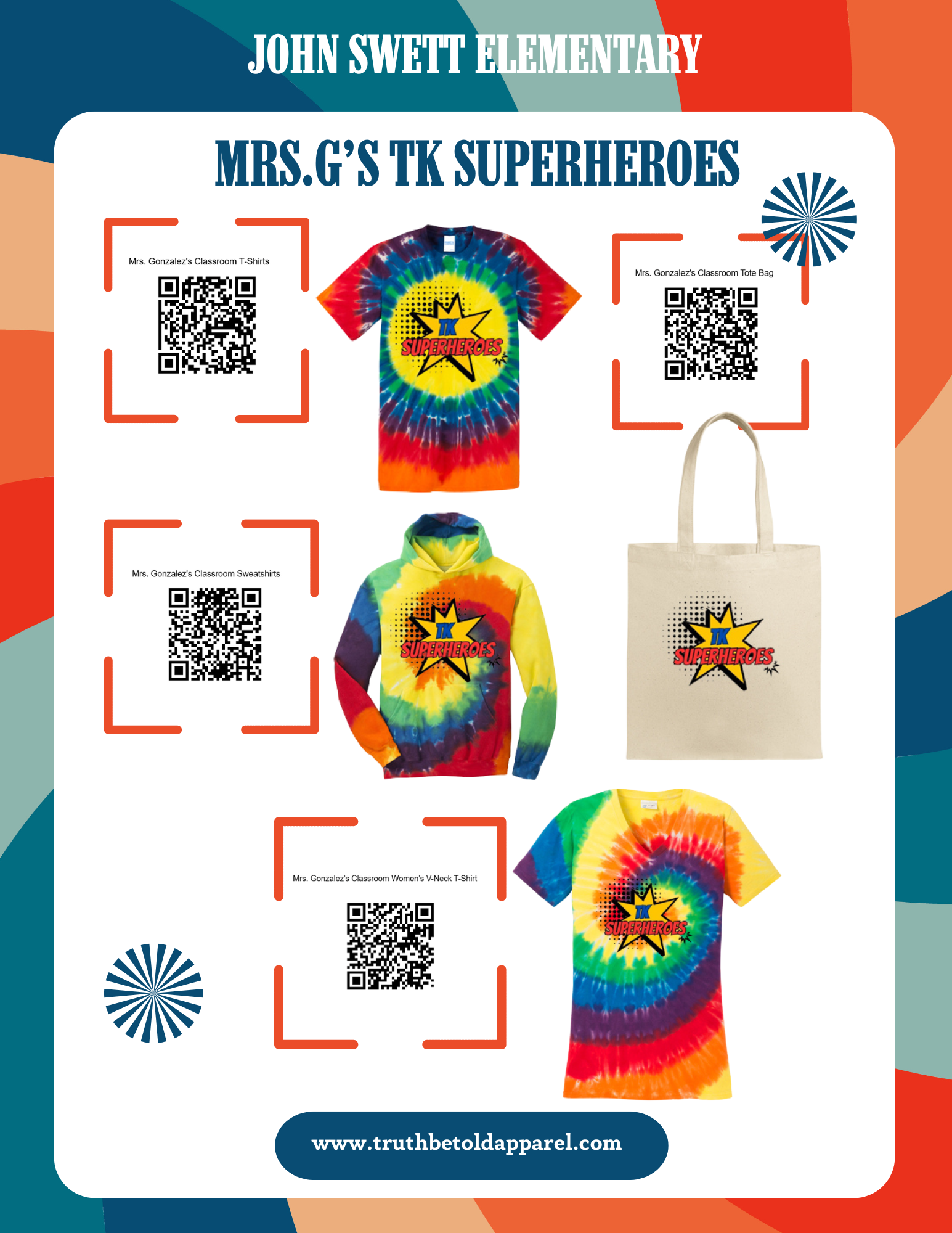 Flyer for Classroom Apparel & Spirit Wear